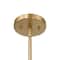 Hello Honey® Delano Gold & White Industrial Metal & Etched Glass Ceiling Light